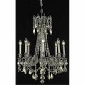 Lighting Business 9208D24PW-GT-RC 24 Dia. x 30 H in. Rosalia Collection Hanging Fixture - Pewter Finish, Royal Cut LI1527066